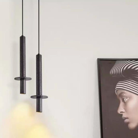Nordic Industrial Black Terrazzo Pendant Light