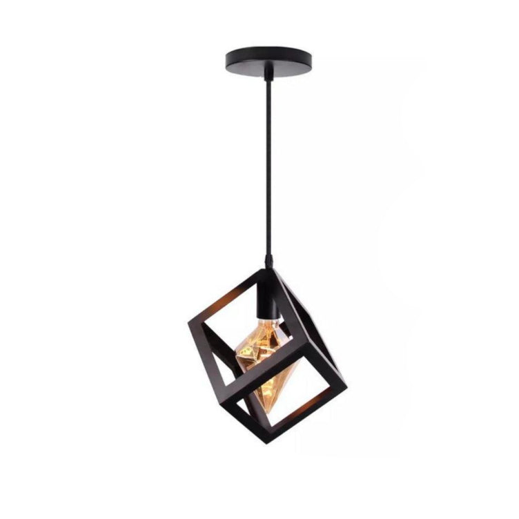 Black Square Pendant Light