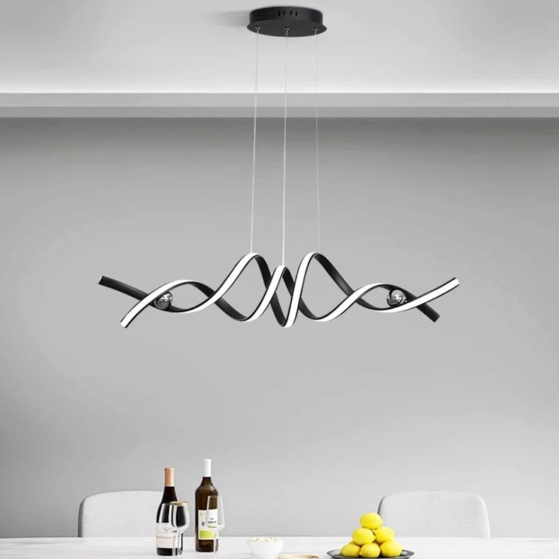 Twisting Ribbon Chandelier