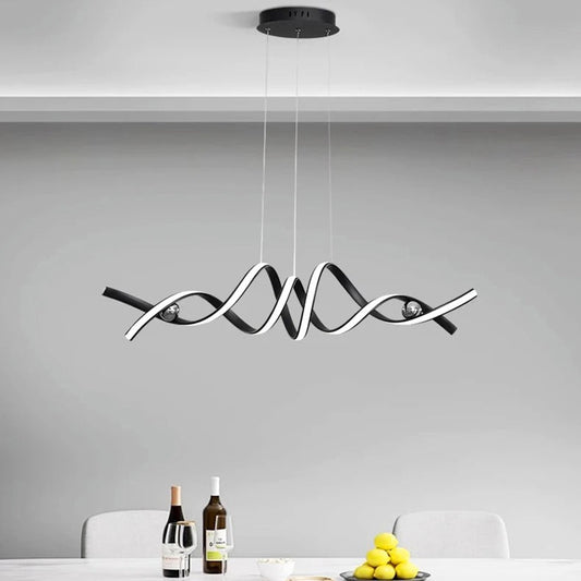 Twisting Ribbon Chandelier