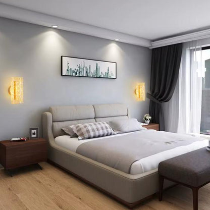 Tripping Golden Leaf Glass Wall Lamp