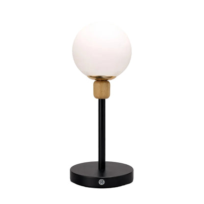 Table Lamp With A Frosted Globe