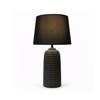 Modern Carbon Wave Style Table Lamp