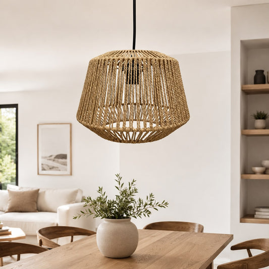 Woven Rattan Pendant Light