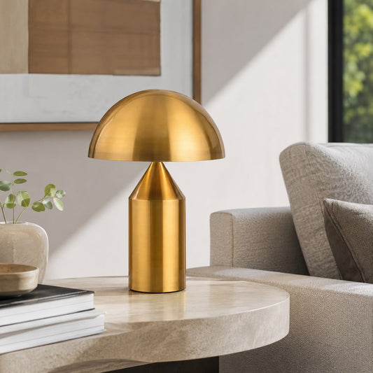 Lumiere Golden Cap Table Lamp