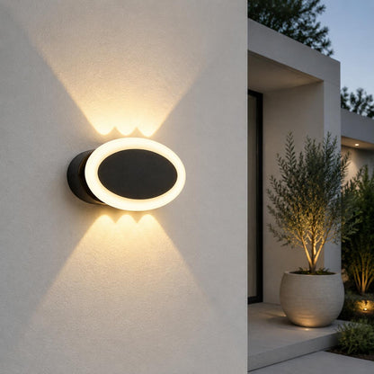 Modern Up-Down Oval Wall Lamp