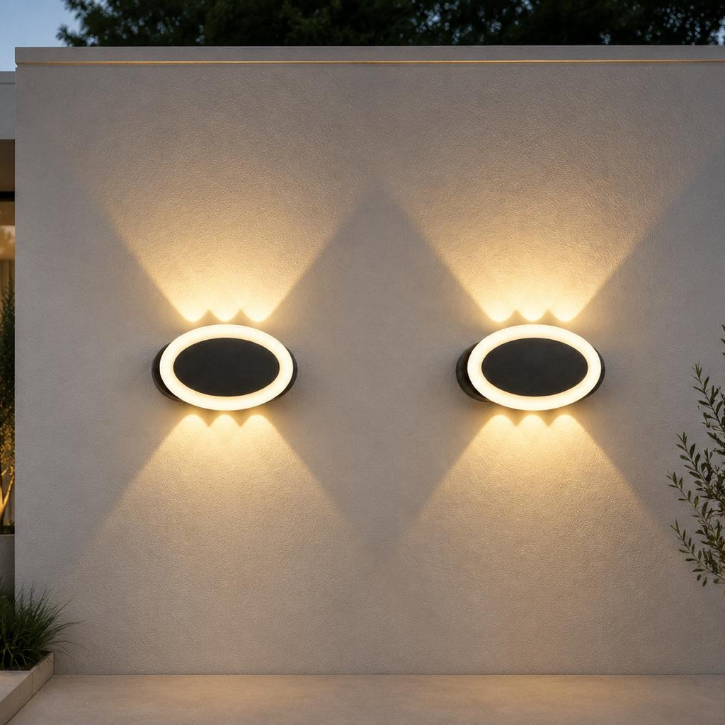Modern Up-Down Oval Wall Lamp