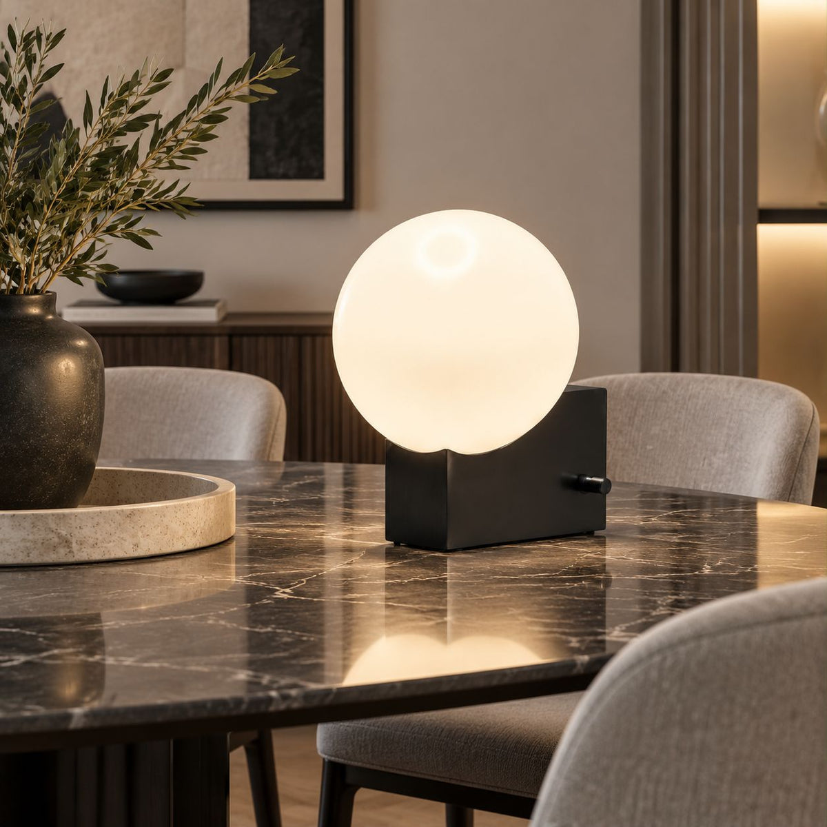 Luxury Glass Table Lamp