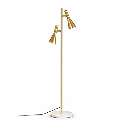 Orbelle Double Head Gold Floor Lamp