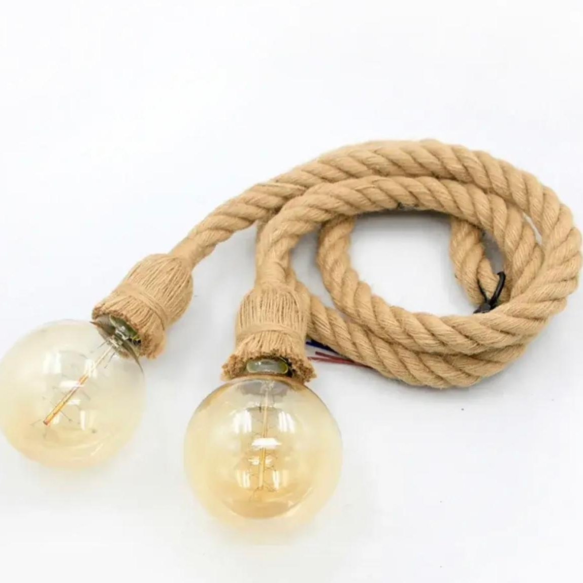 Vintage Rope Pendant Light