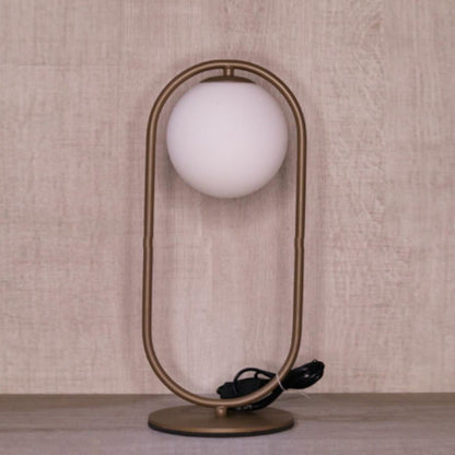 Table Lamp Oval Shape with Milky Ball