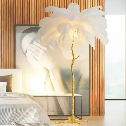 Nordic Feather Led Floor Lamp