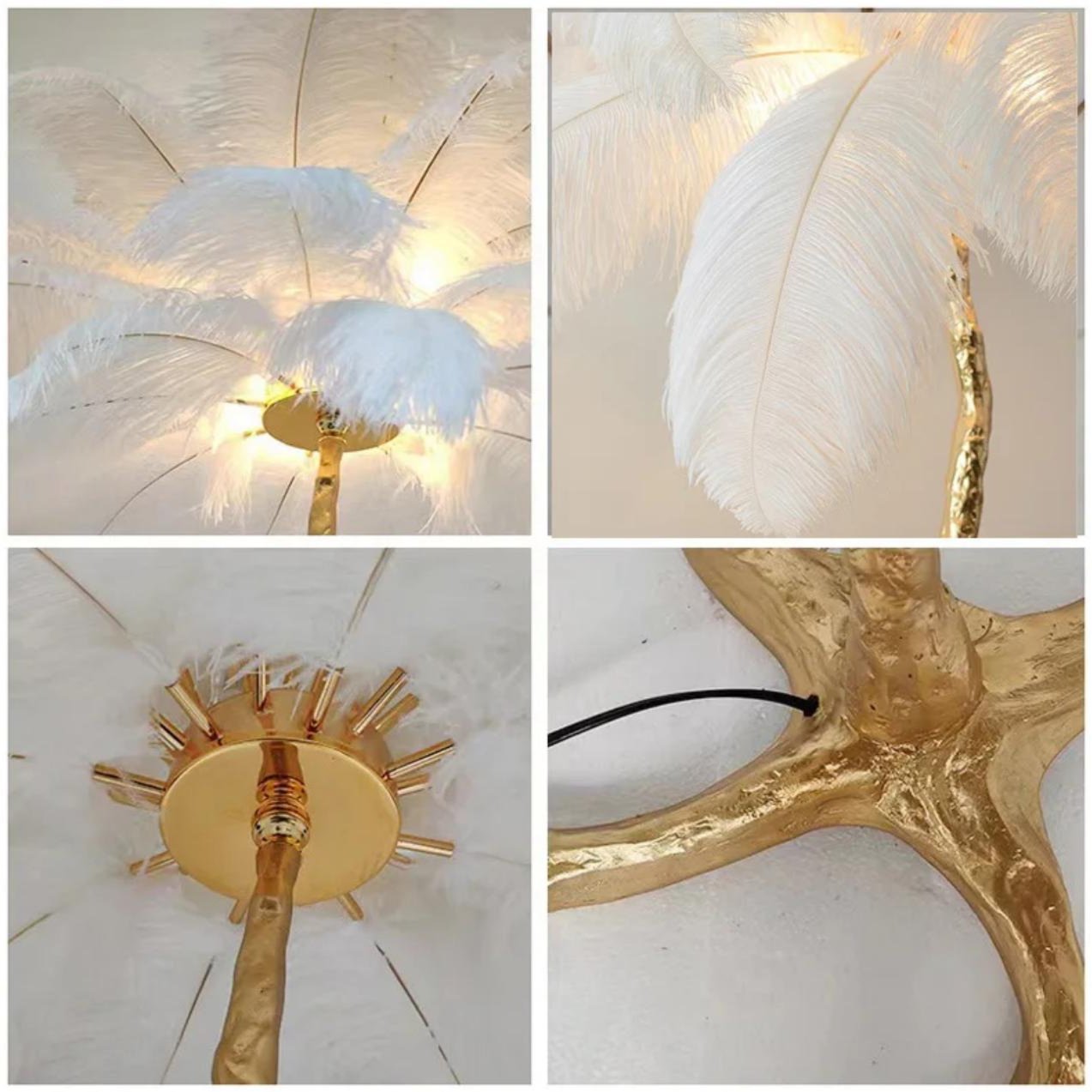 Nordic Feather Led Floor Lamp