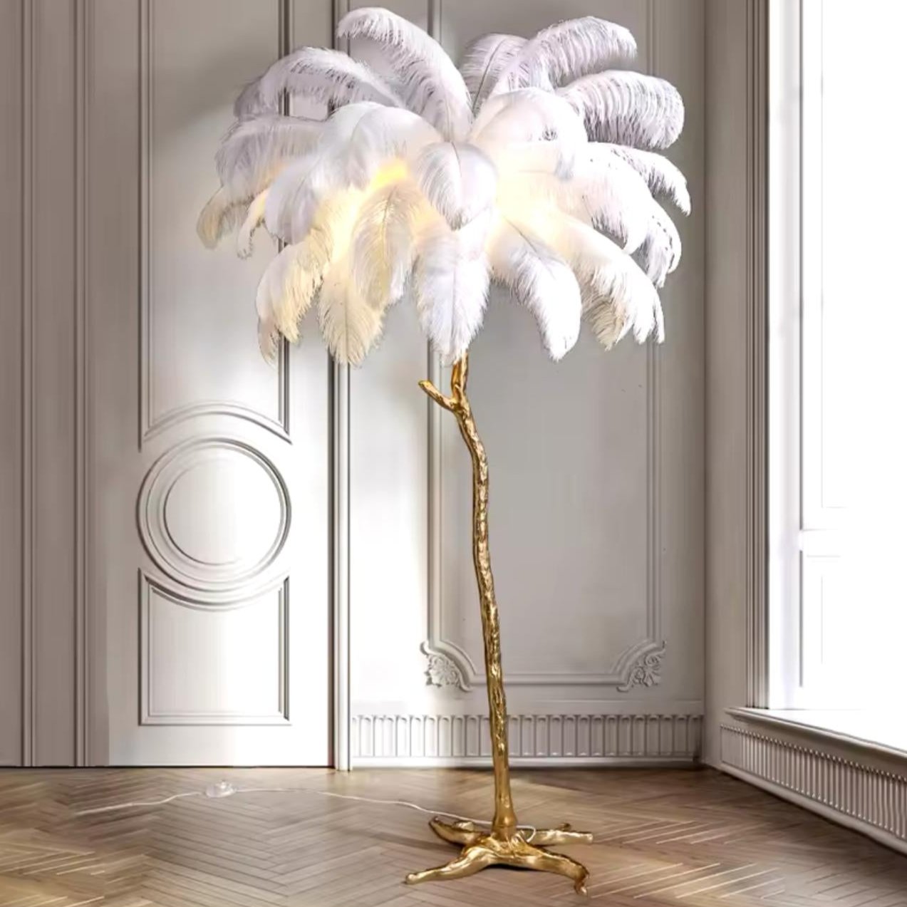 Nordic Feather Led Floor Lamp