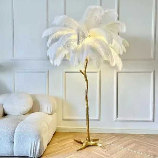 Nordic Feather Led Floor Lamp