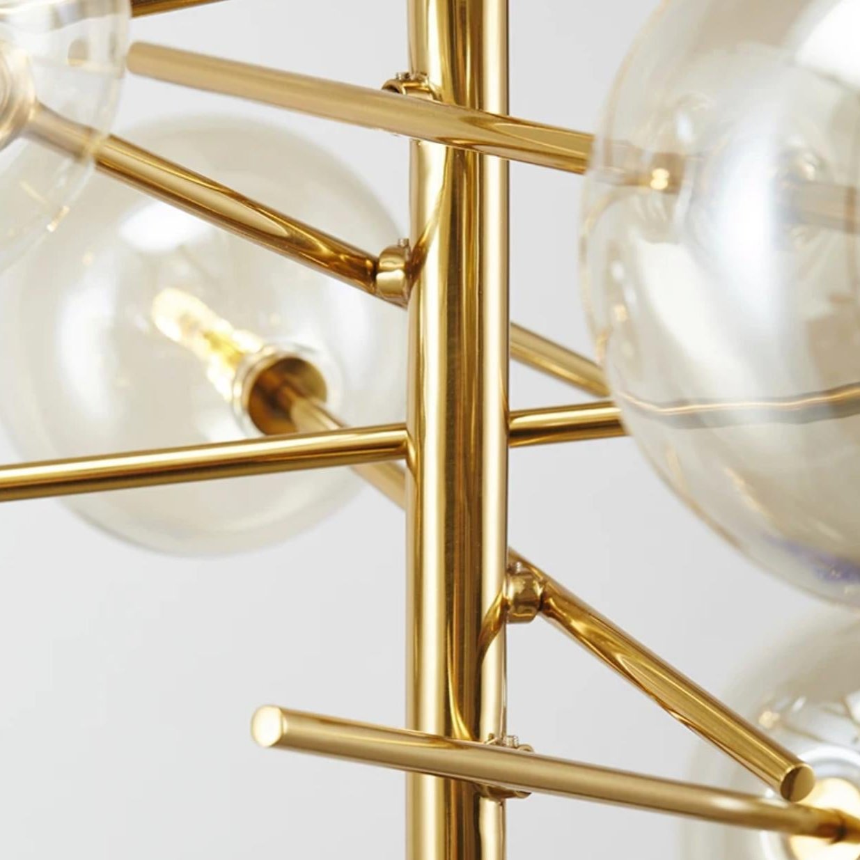 Vertical Modern Ball Chandelier