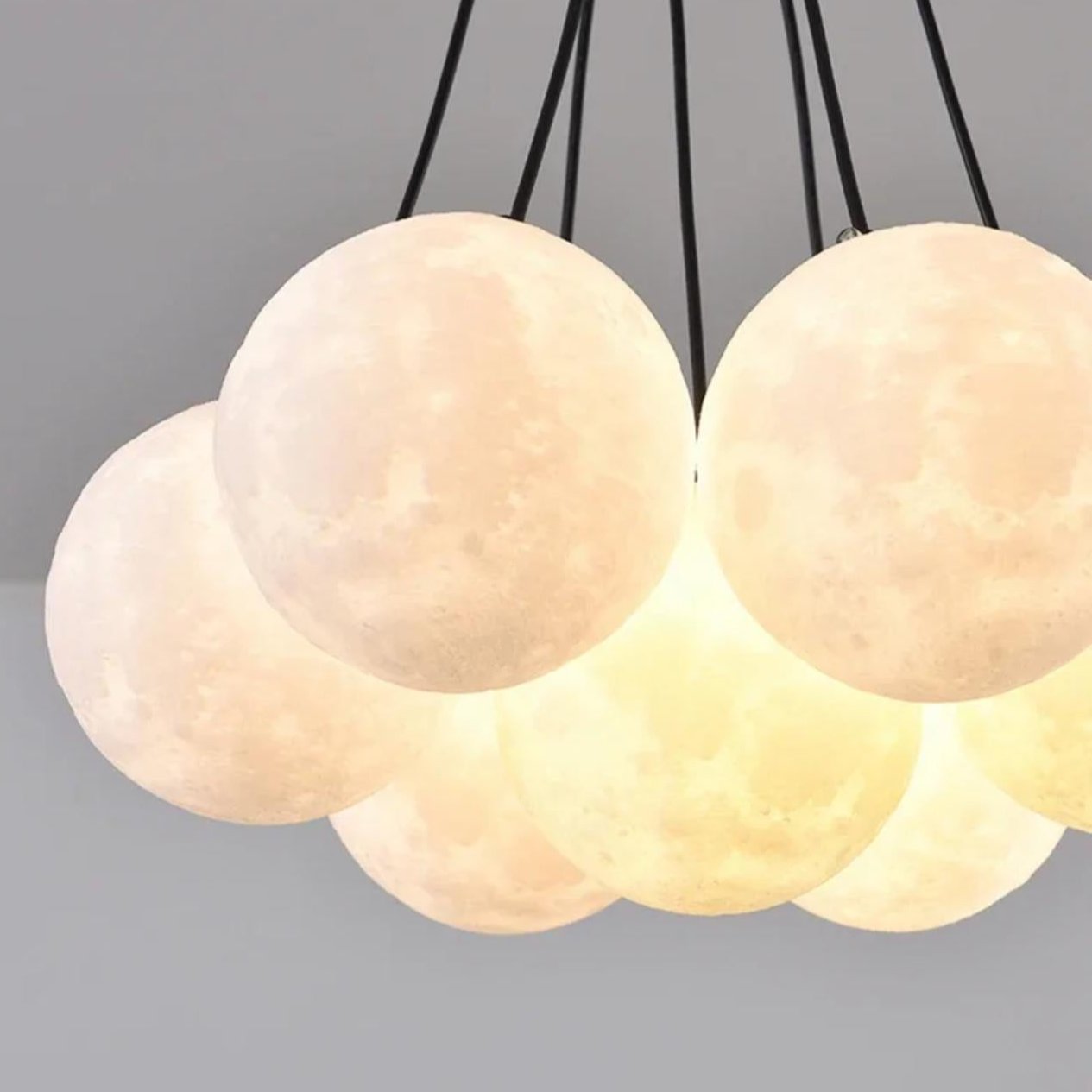 Moon Ball Chandelier