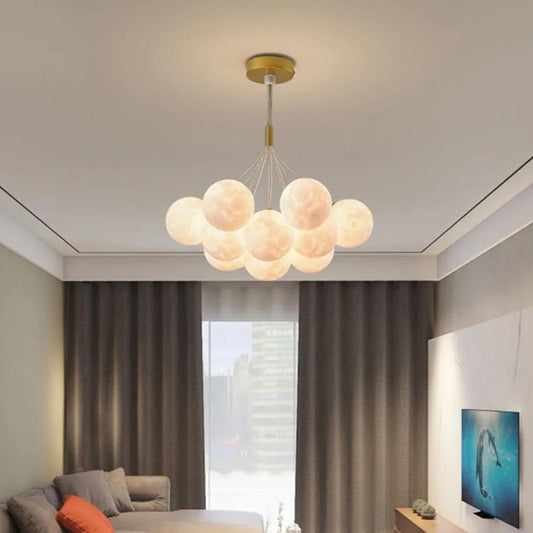 Moon Ball Chandelier