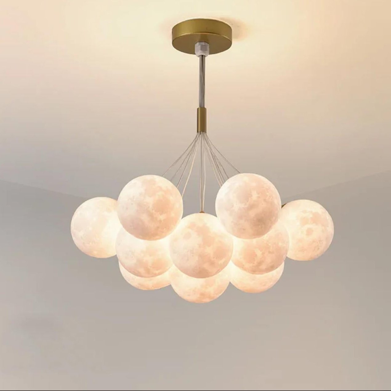 Moon Ball Chandelier