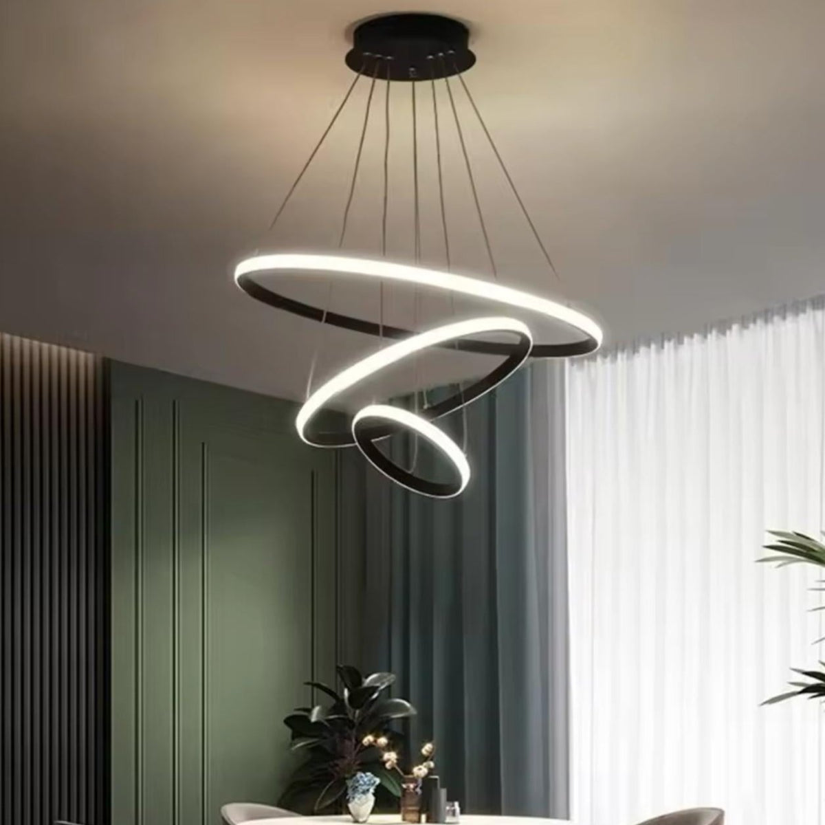 Luxury Led Circles Chandelier – Enora Lebanon