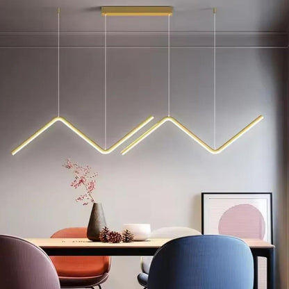 Modern Led Zigzag Chandelier