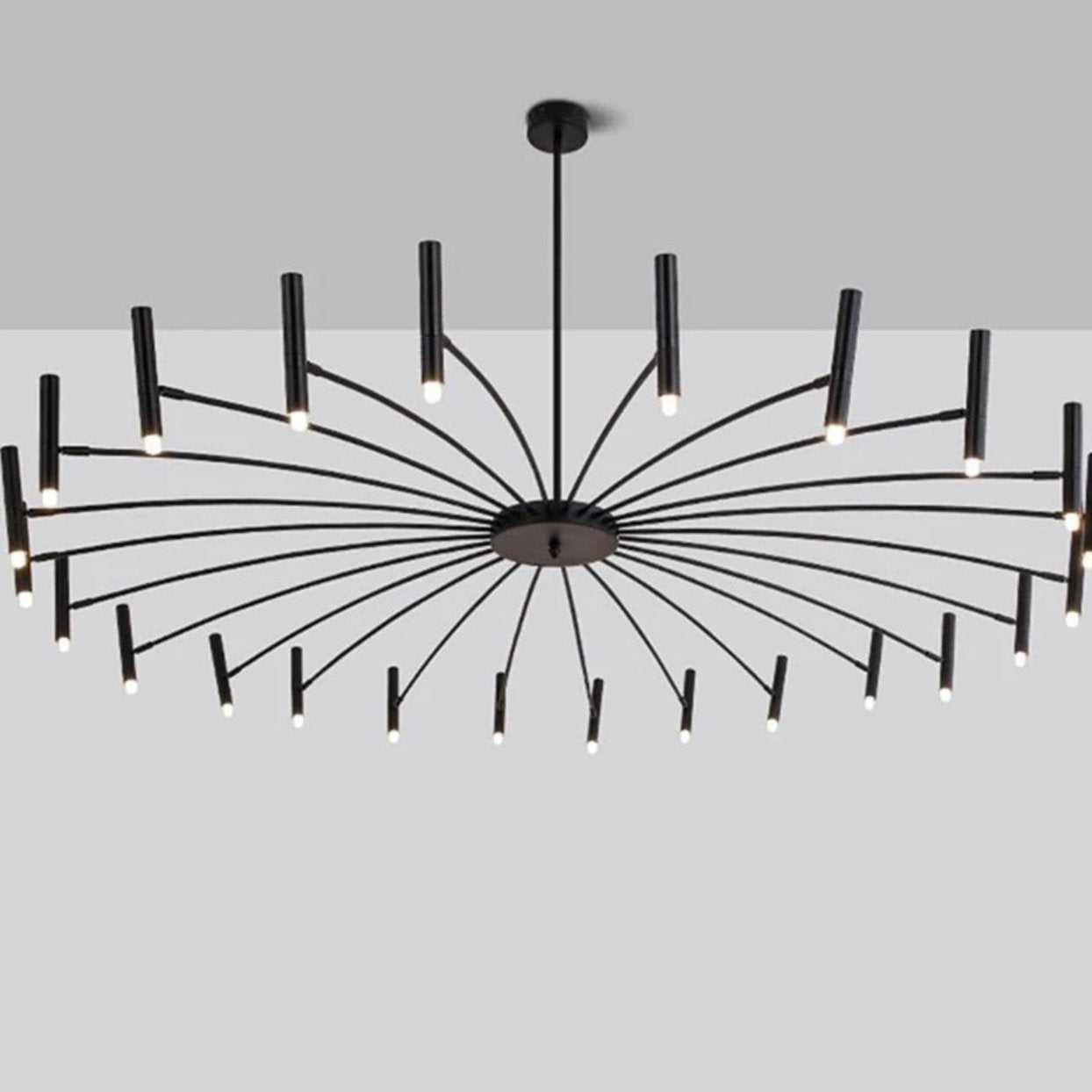 Round Adjustable Candles Chandelier