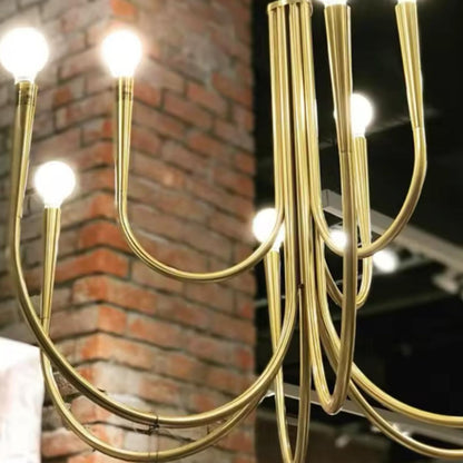 Modern Retro Candles Chandelier