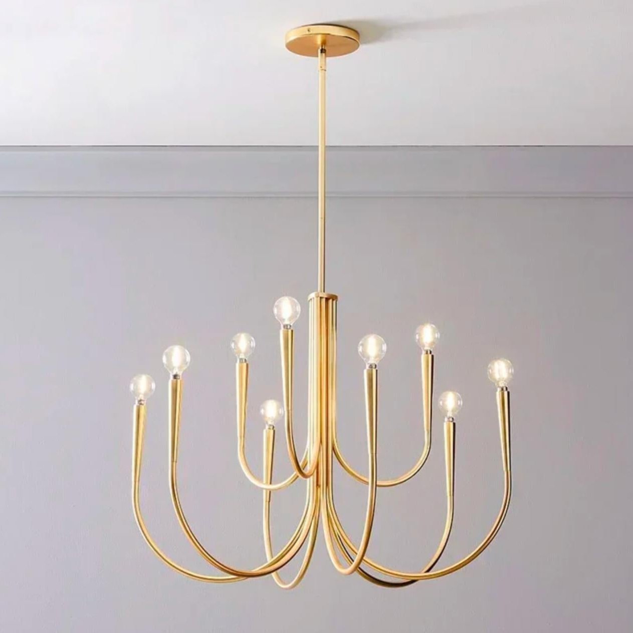 Modern Retro Candles Chandelier