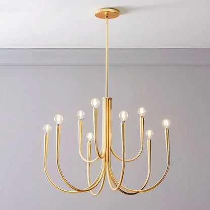 Modern Retro Candles Chandelier