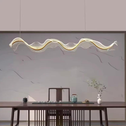Artistic Acrylic Wave Chandelier