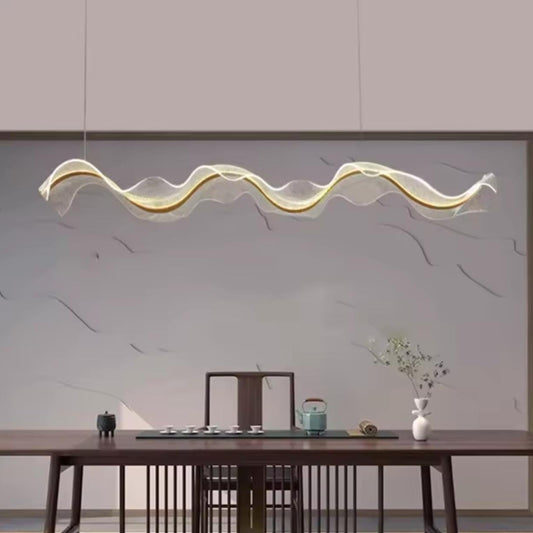 Artistic Acrylic Wave Chandelier