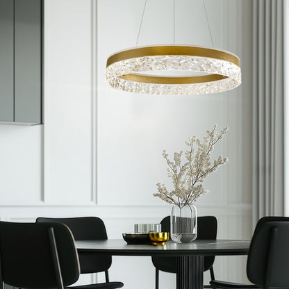 Circular Led Crystal Chandelier