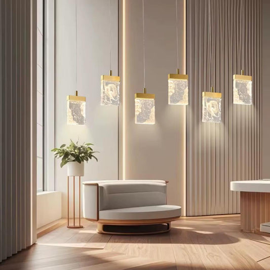 Broken Square Glass pendant Light