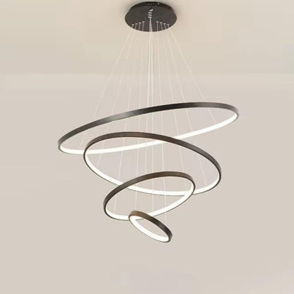 Modern Led Rings Chandelier