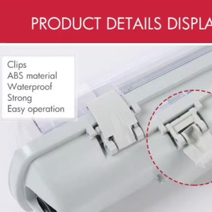 Empty Tube Light Fixture Waterproof