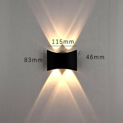 Modern Wall Lamp Up-Down Curve Shape