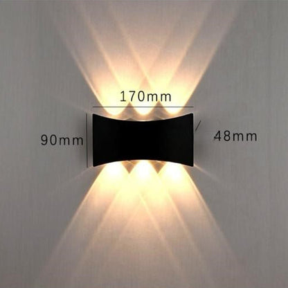 Modern Wall Lamp Up-Down Curve Shape