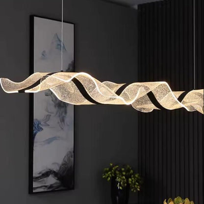 Artistic Acrylic Wave Chandelier