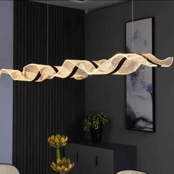 Artistic Acrylic Wave Chandelier