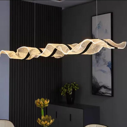 Artistic Acrylic Wave Chandelier