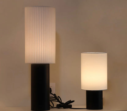 Simple Black Cylinder Table Lamp