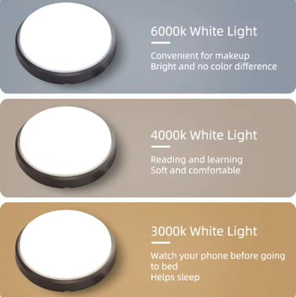 Down Light Led Surface Thick Black Frame