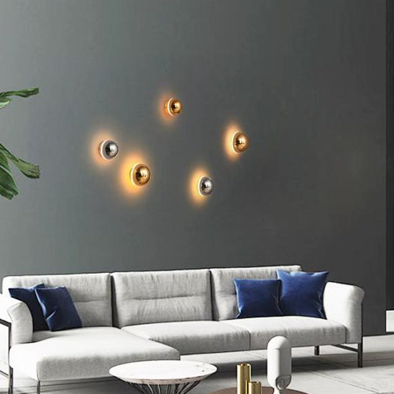 Luxury Buttons Mirror Wall lamp