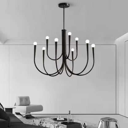Modern Retro Candles Chandelier