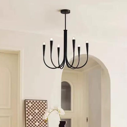 Modern Retro Candles Chandelier