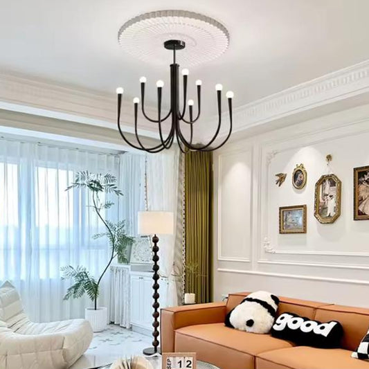 Modern Retro Candles Chandelier