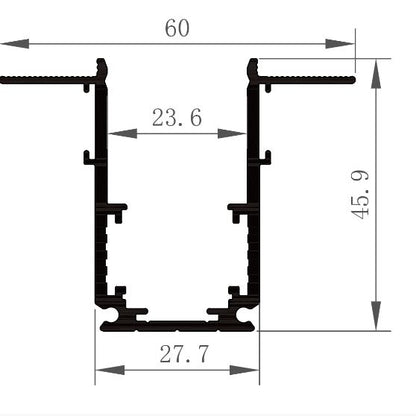 Magnetic Track Light 48V Surface, Recessed and Hanging