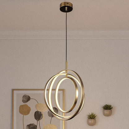 Triple Led Circles Chandelier