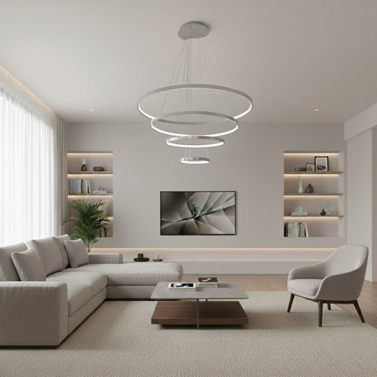 Modern Led Rings Chandelier