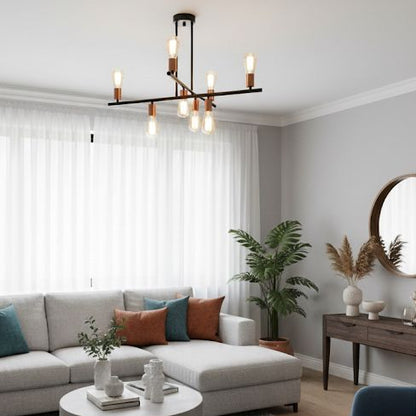 Modern Sputnik Rectangular Chandelier